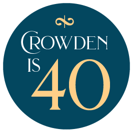 Crowden's 40th anniversary logo